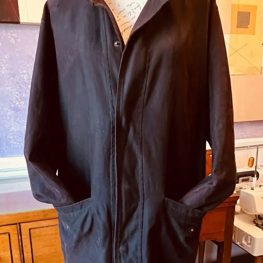 Giorgio Armani SZ M Black/Charcoal Raincoat With Invisible Rain-hat